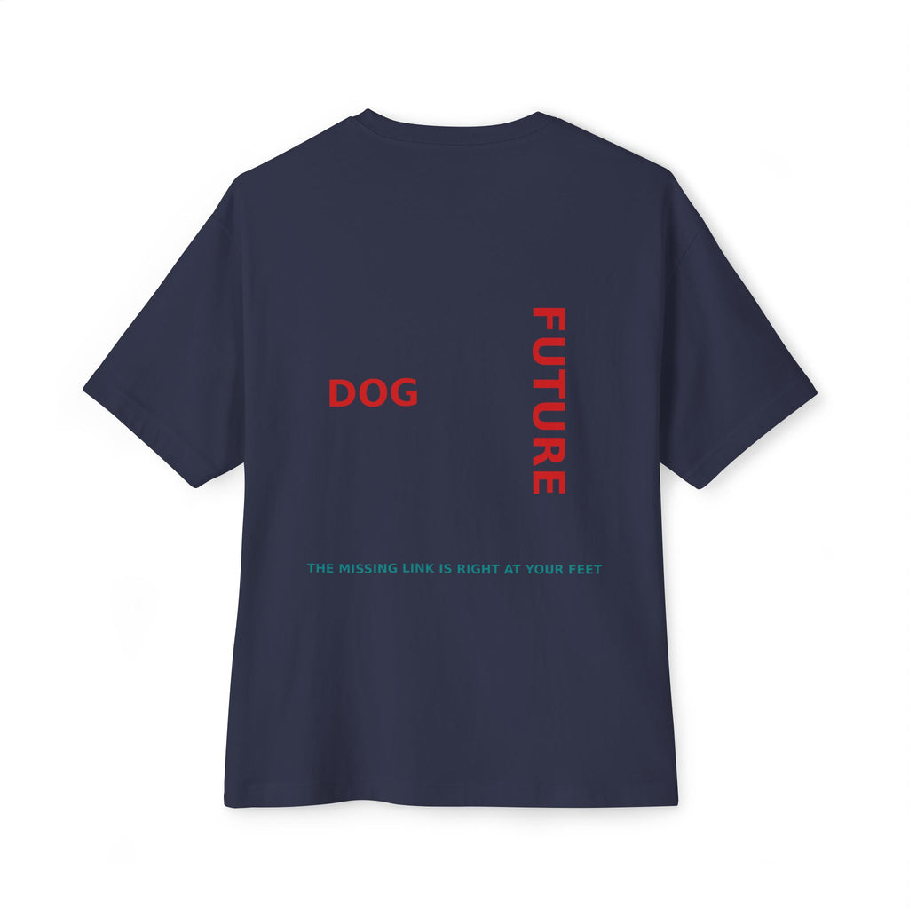 THE EMMA Boxy Tee — Vertical "Love Yourself, Love Your Dog" / "Future Dog" Minimal Tee