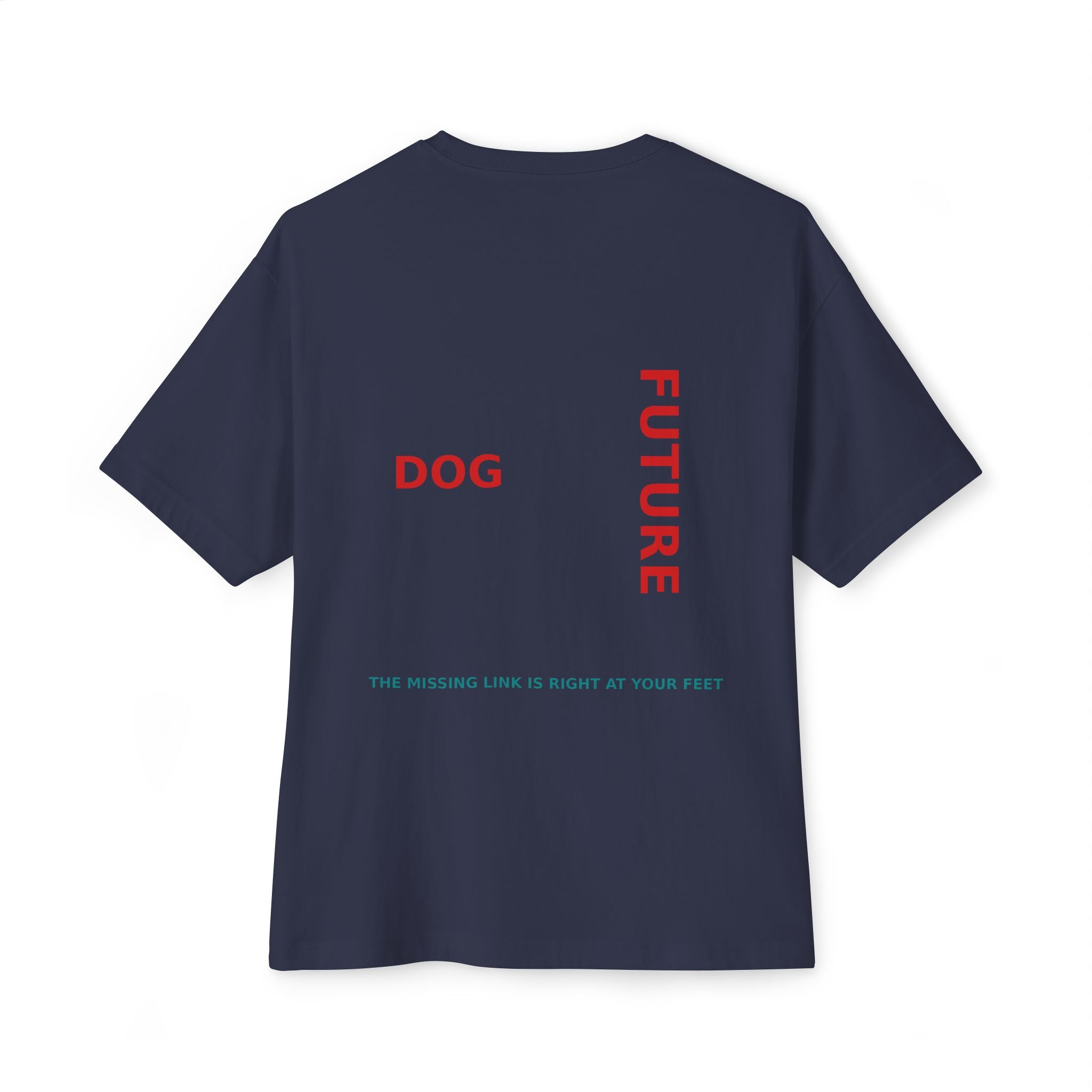 THE EMMA Boxy Tee — Vertical "Love Yourself, Love Your Dog" / "Future Dog" Minimal Tee