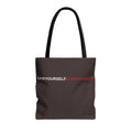 THE TUCKER FALL Love Yourself Love Your Dog Tote Bag — Minimalist Typography Dog Lover Tote