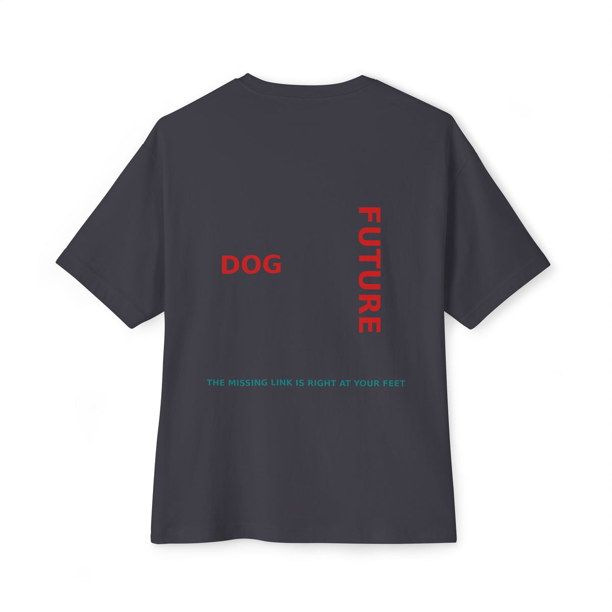 THE EMMA Boxy Tee — Vertical "Love Yourself, Love Your Dog" / "Future Dog" Minimal Tee