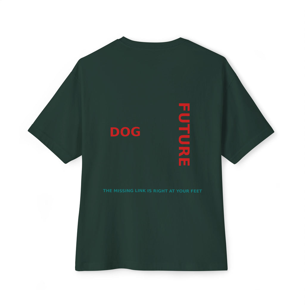 THE EMMA Boxy Tee — Vertical "Love Yourself, Love Your Dog" / "Future Dog" Minimal Tee