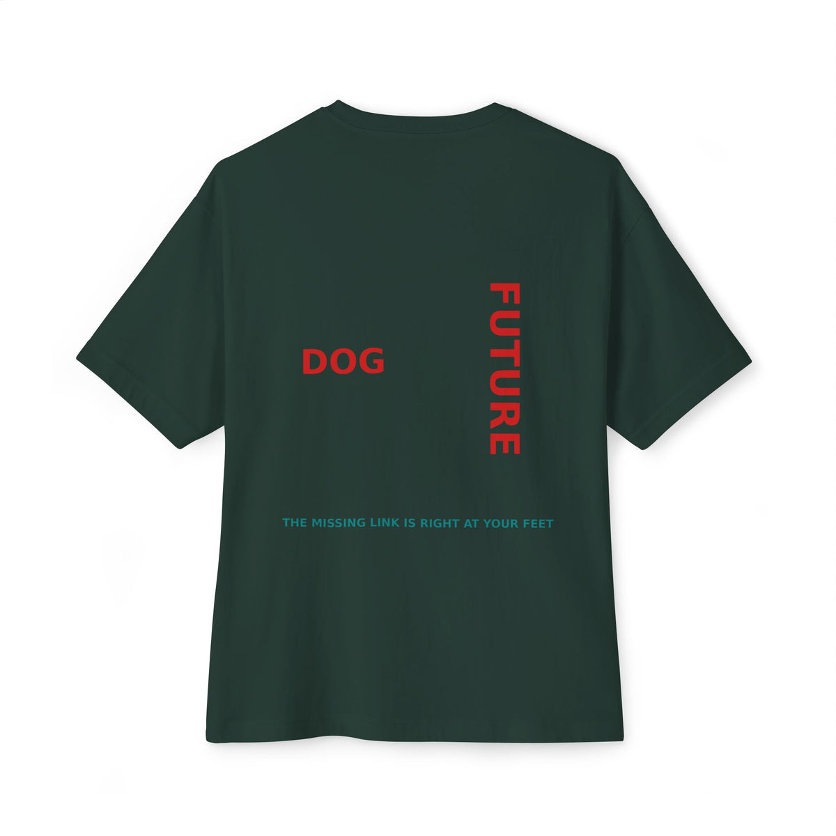 THE EMMA Boxy Tee — Vertical "Love Yourself, Love Your Dog" / "Future Dog" Minimal Tee