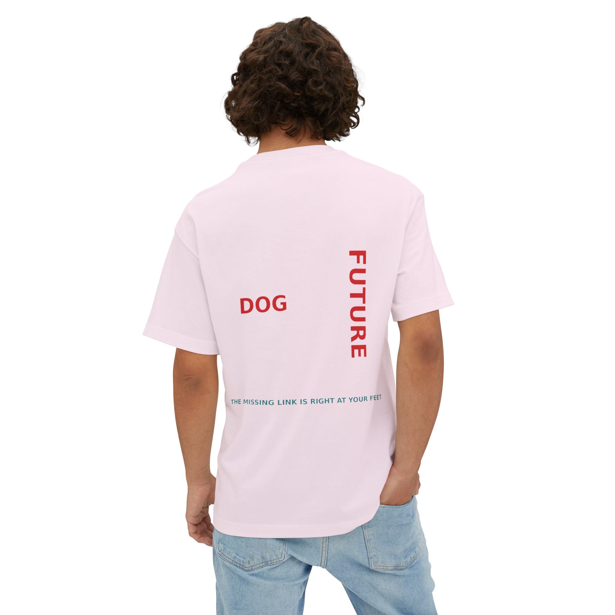 THE EMMA Boxy Tee — Vertical "Love Yourself, Love Your Dog" / "Future Dog" Minimal Tee