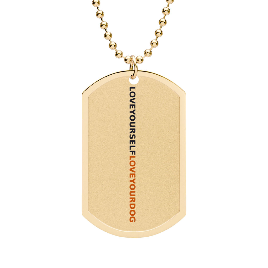 THE MURPHY — Gold Dog Tag Necklace