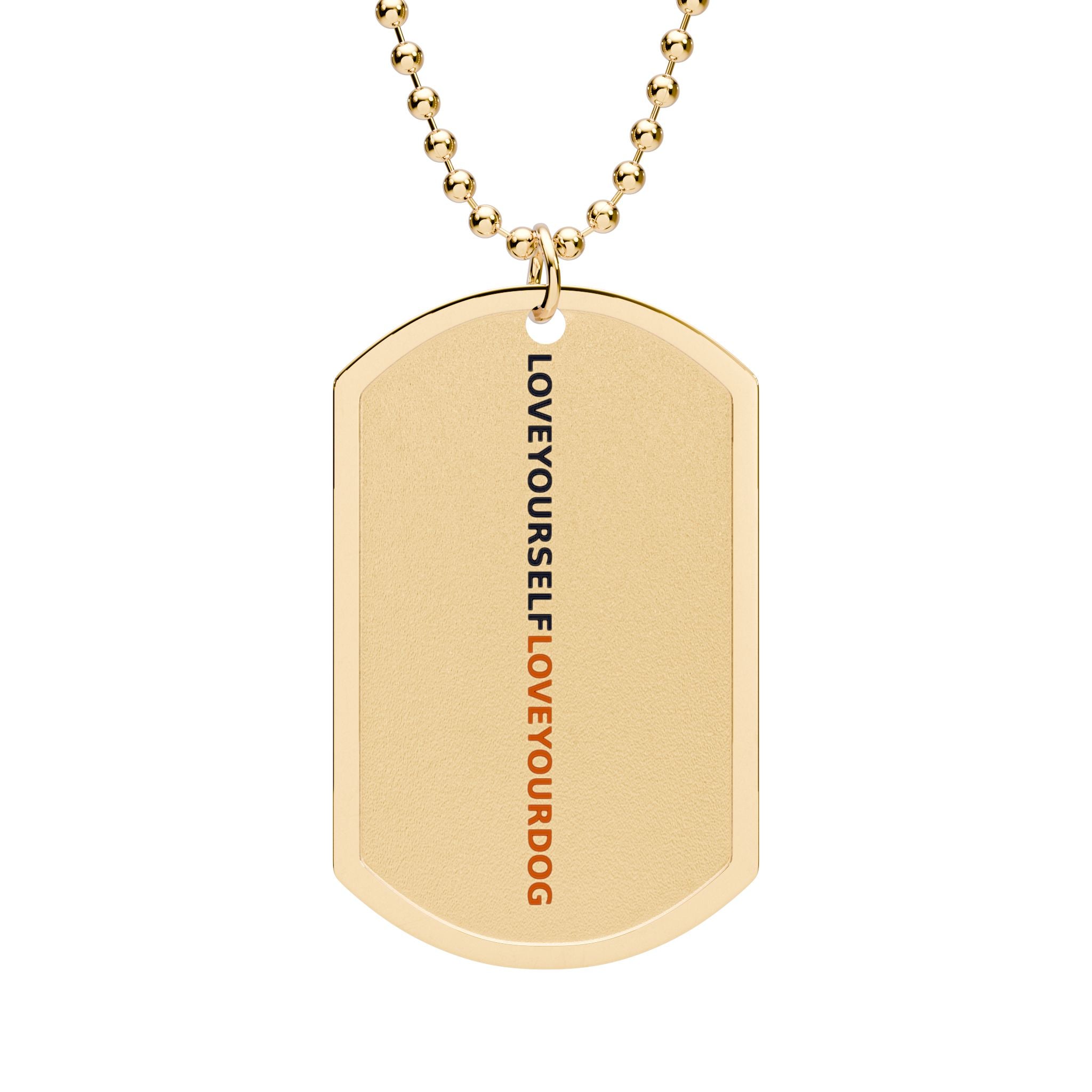 THE MURPHY — Gold Dog Tag Necklace