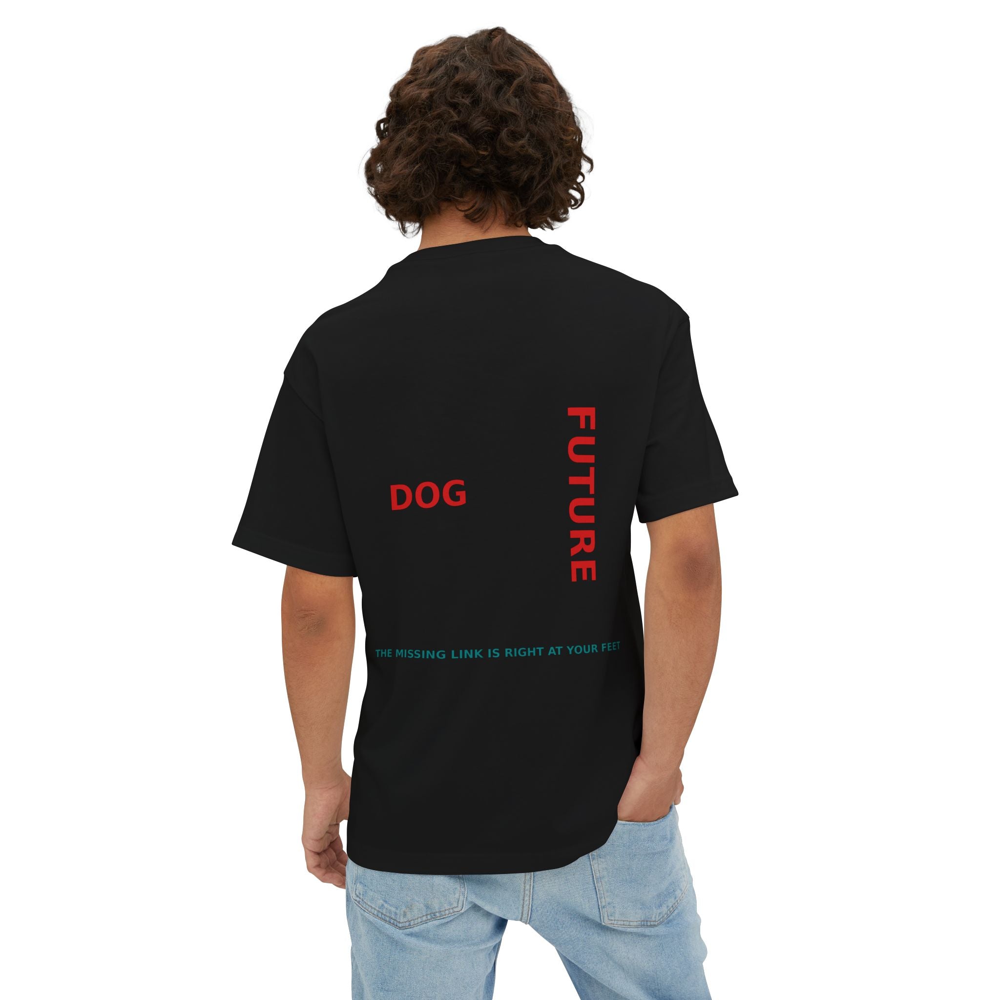 THE EMMA Boxy Tee — Vertical "Love Yourself, Love Your Dog" / "Future Dog" Minimal Tee