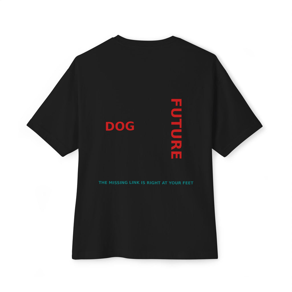 THE EMMA Boxy Tee — Vertical "Love Yourself, Love Your Dog" / "Future Dog" Minimal Tee