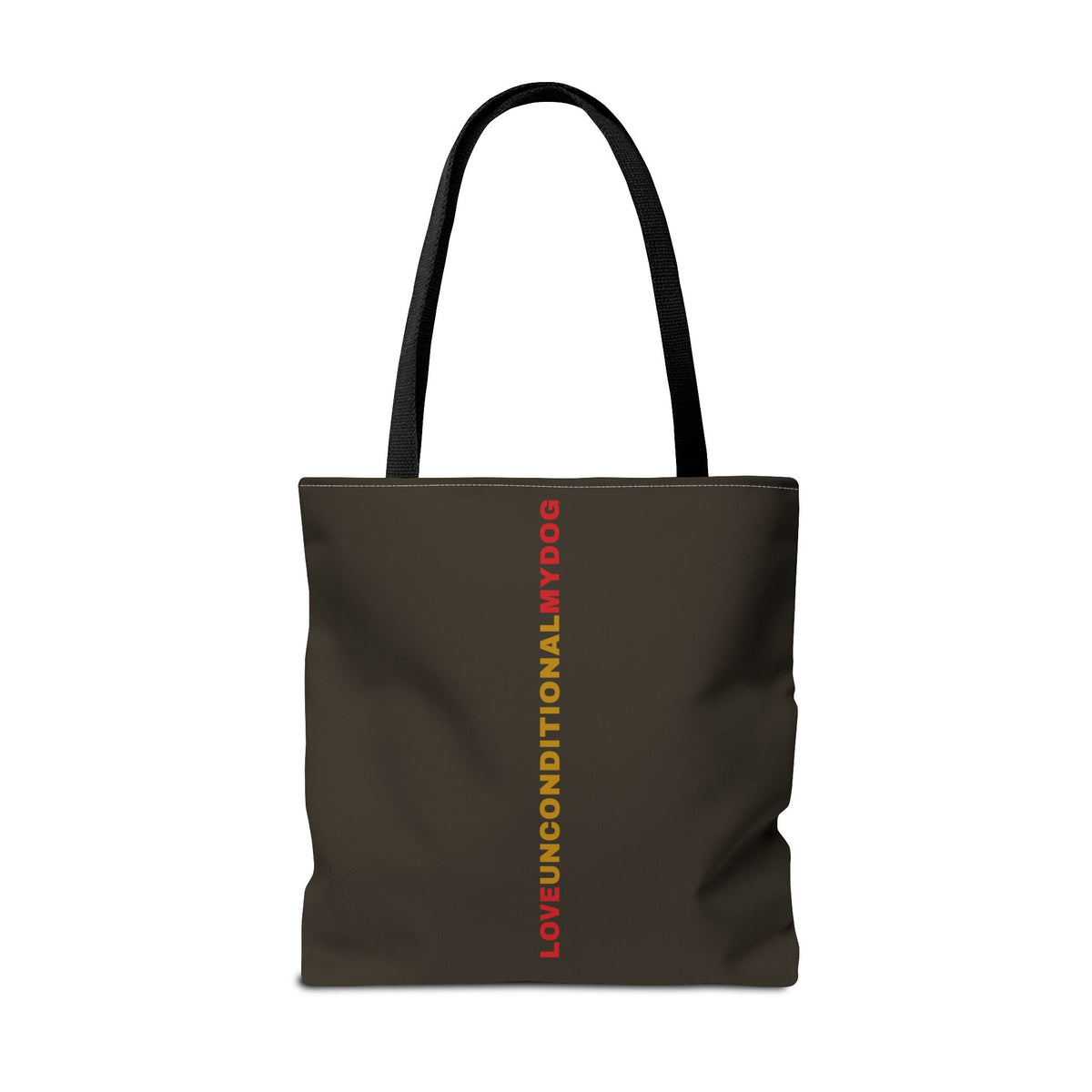 THE GLORY TOTE Love Unconditional My Dog Tote Bag — Maroon Dog Lover Tote (Text Design)